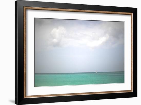 Beach on the Caribbean Island of Grenada-Frank May-Framed Photo