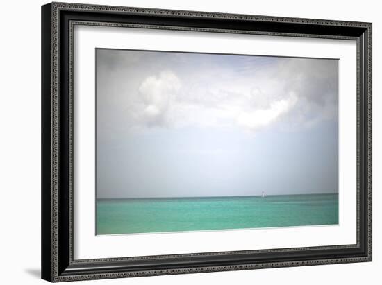 Beach on the Caribbean Island of Grenada-Frank May-Framed Photo