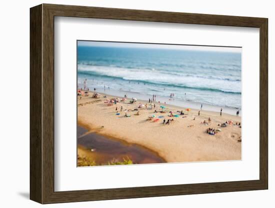 Beach on the Indian Ocean. India (Tilt Shift Lens).-Andrey Armyagov-Framed Photographic Print