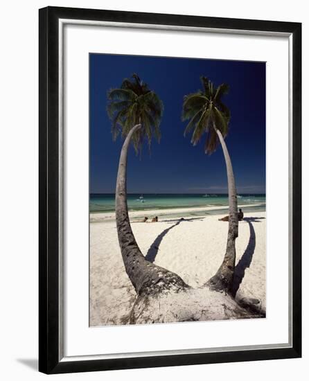 Beach on West Coast of Holiday Island off the Coast of Panay, Boracay, Philippines-Robert Francis-Framed Photographic Print