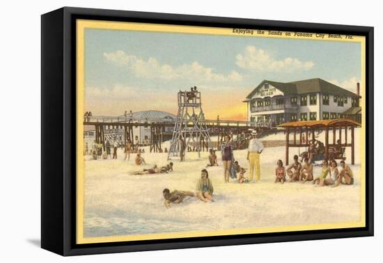 Beach, Panama City, Florida-null-Framed Stretched Canvas