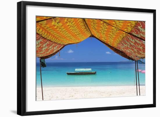 Beach, Pange Island, Zanzibar, Tanzania, East Africa, Africa-Vincenzo Lombardo-Framed Photographic Print