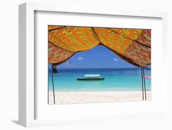 Beach, Pange Island, Zanzibar, Tanzania, East Africa, Africa-Vincenzo Lombardo-Framed Photographic Print