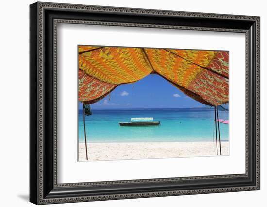 Beach, Pange Island, Zanzibar, Tanzania, East Africa, Africa-Vincenzo Lombardo-Framed Photographic Print