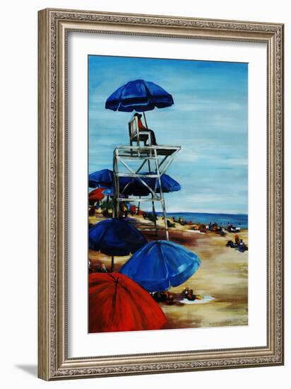 Beach Parade-Sydney Edmunds-Framed Giclee Print