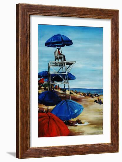 Beach Parade-Sydney Edmunds-Framed Giclee Print