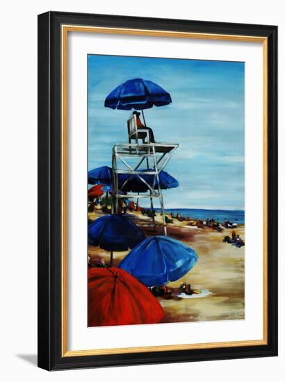 Beach Parade-Sydney Edmunds-Framed Giclee Print