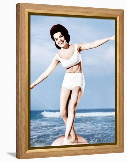 Beach Party, Annette Funicello, 1963-null-Framed Stretched Canvas