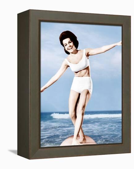 Beach Party, Annette Funicello, 1963-null-Framed Stretched Canvas