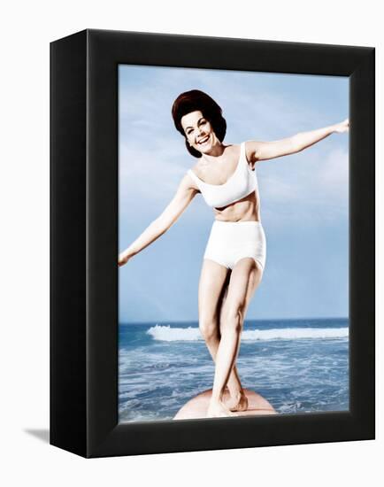 Beach Party, Annette Funicello, 1963-null-Framed Stretched Canvas