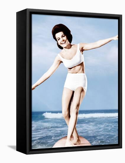 Beach Party, Annette Funicello, 1963-null-Framed Stretched Canvas