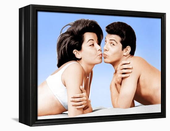 Beach Party, Annette Funicello, Frankie Avalon, 1963-null-Framed Stretched Canvas