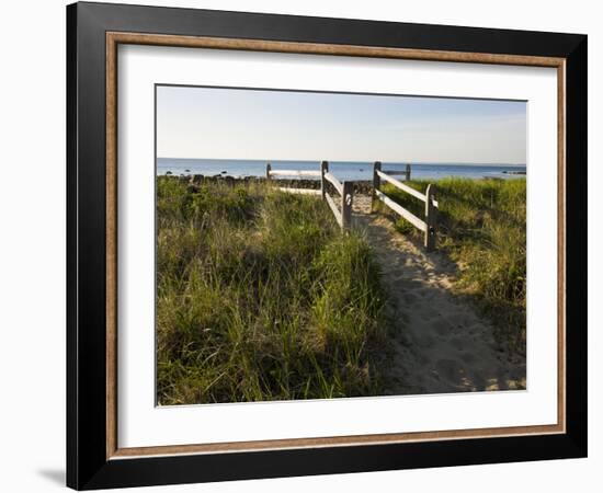 Beach Path at the Center Hill Preserve, Plymouth, Massachusetts, USA-Jerry & Marcy Monkman-Framed Photographic Print