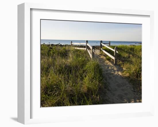 Beach Path at the Center Hill Preserve, Plymouth, Massachusetts, USA-Jerry & Marcy Monkman-Framed Photographic Print
