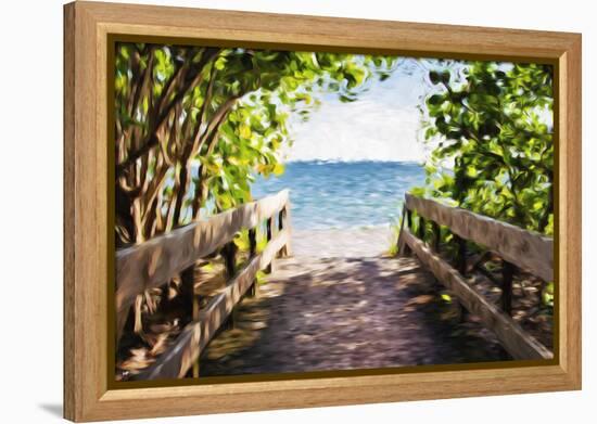 Beach Path - In the Style of Oil Painting-Philippe Hugonnard-Framed Premier Image Canvas