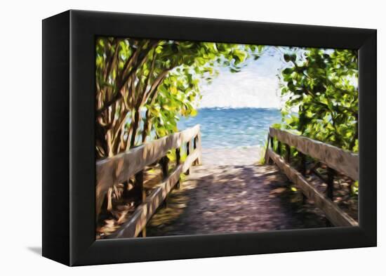 Beach Path - In the Style of Oil Painting-Philippe Hugonnard-Framed Premier Image Canvas