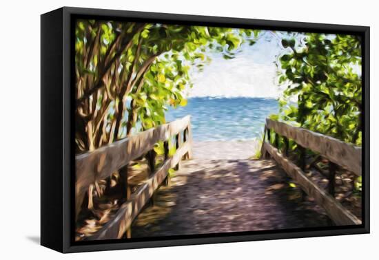 Beach Path - In the Style of Oil Painting-Philippe Hugonnard-Framed Premier Image Canvas