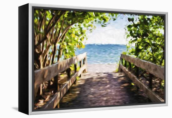 Beach Path - In the Style of Oil Painting-Philippe Hugonnard-Framed Premier Image Canvas