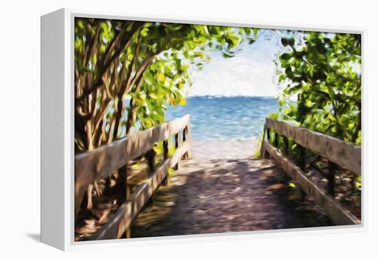 Beach Path - In the Style of Oil Painting-Philippe Hugonnard-Framed Premier Image Canvas