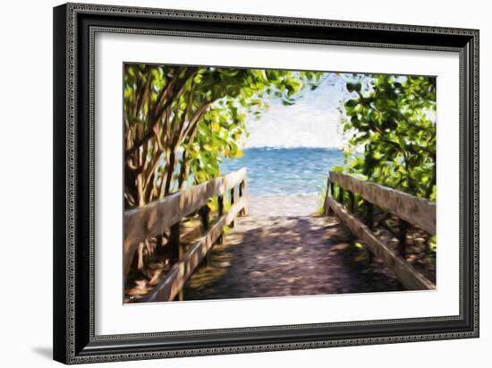 Beach Path - In the Style of Oil Painting-Philippe Hugonnard-Framed Giclee Print