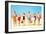 Beach Picnic, Retro-null-Framed Art Print