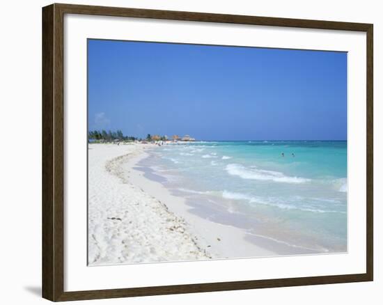 Beach, Playa Del Carmen, Yucatan, Mexico, North America-John Miller-Framed Photographic Print