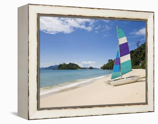 Beach, Pulau Datai, Pulau Langkawi, Langkawi Island, Malaysia-Gavin Hellier-Framed Premier Image Canvas