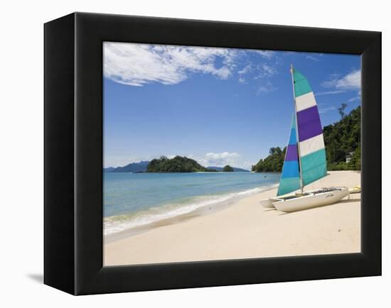 Beach, Pulau Datai, Pulau Langkawi, Langkawi Island, Malaysia-Gavin Hellier-Framed Premier Image Canvas