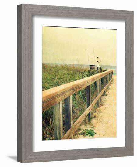 Beach Rails I-Lisa Hill Saghini-Framed Art Print