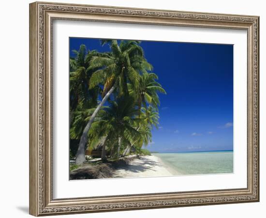 Beach, Rangiroa Atoll, Tuamotu Archipelago, French Polynesia, South Pacific Islands, Pacific-Sylvain Grandadam-Framed Photographic Print