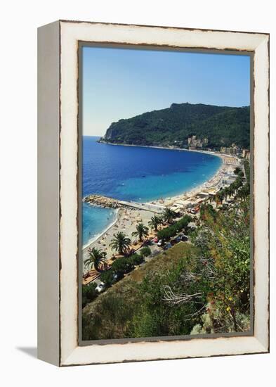 Beach Resort in Liguria, Italy-Sheila Terry-Framed Premier Image Canvas