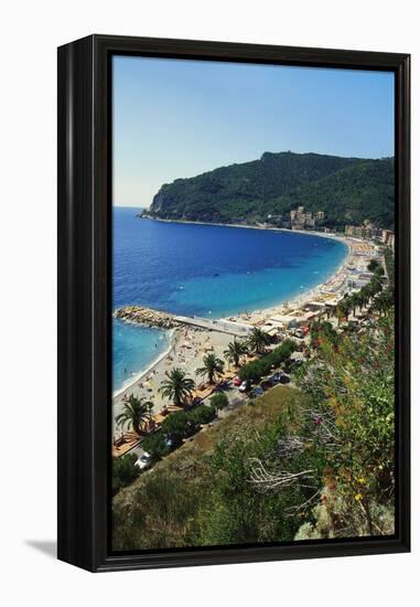 Beach Resort in Liguria, Italy-Sheila Terry-Framed Premier Image Canvas
