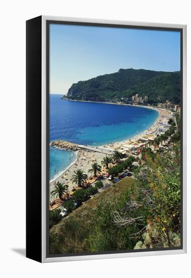 Beach Resort in Liguria, Italy-Sheila Terry-Framed Premier Image Canvas