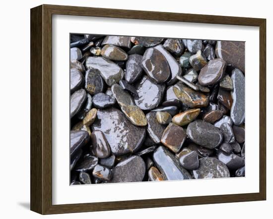 Beach rock detail-Savanah Plank-Framed Photo