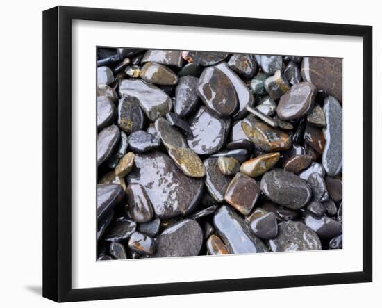 Beach rock detail-Savanah Plank-Framed Photo