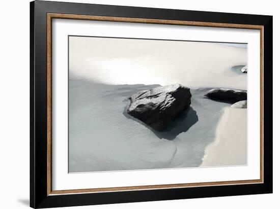Beach Rocks 3-Alex Hanson-Framed Art Print