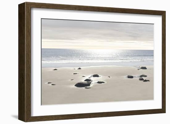 Beach Rocks Pastels-Alex Hanson-Framed Art Print