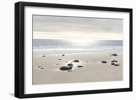 Beach Rocks Pastels-Alex Hanson-Framed Art Print