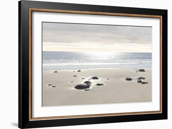 Beach Rocks Pastels-Alex Hanson-Framed Art Print