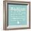 Beach Rules - Aqua - Detail-The Vintage Collection-Framed Giclee Print