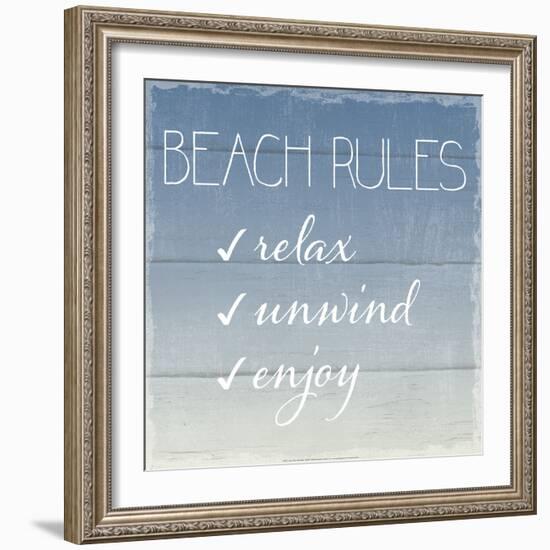 Beach Rules-Sparx Studio-Framed Art Print