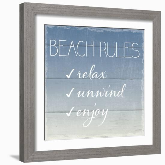 Beach Rules-Sparx Studio-Framed Art Print