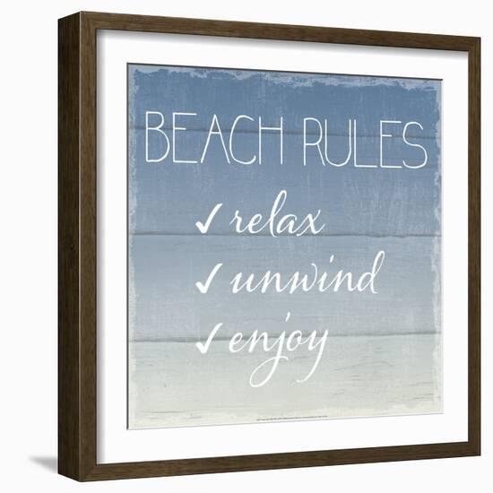 Beach Rules-Sparx Studio-Framed Art Print