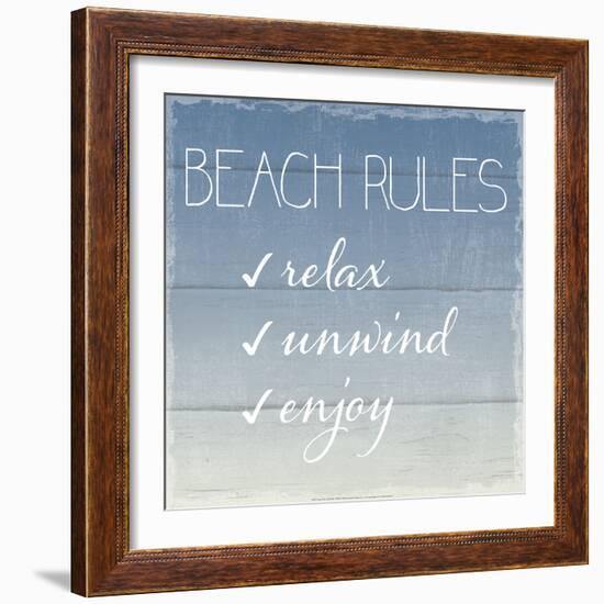 Beach Rules-Sparx Studio-Framed Art Print