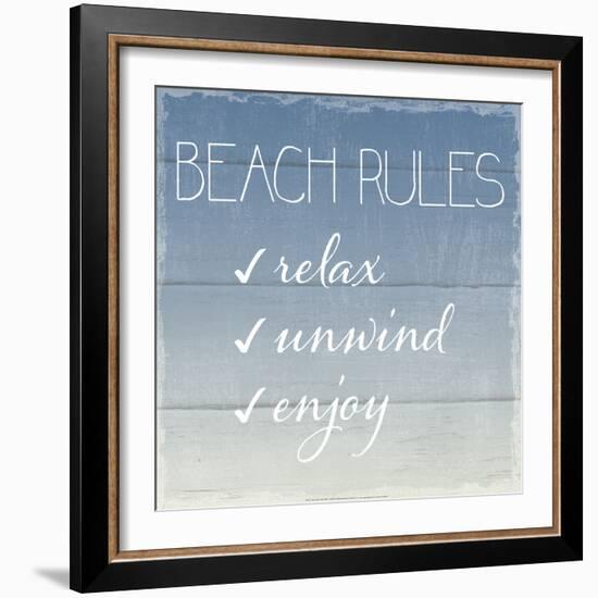 Beach Rules-Sparx Studio-Framed Art Print