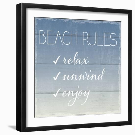 Beach Rules-Sparx Studio-Framed Art Print
