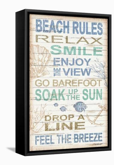 Beach Rules-Todd Williams-Framed Stretched Canvas