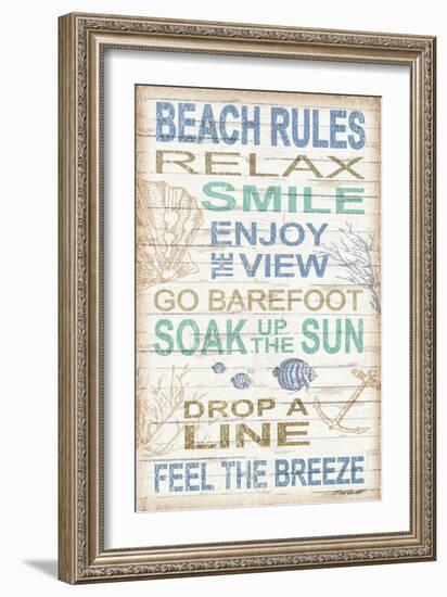 Beach Rules-Todd Williams-Framed Art Print