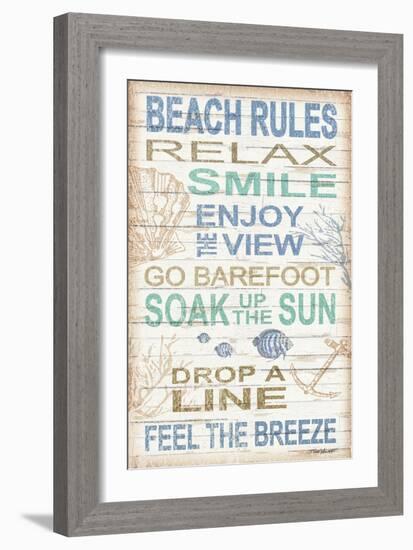 Beach Rules-Todd Williams-Framed Art Print