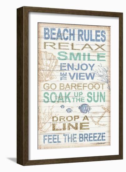 Beach Rules-Todd Williams-Framed Art Print